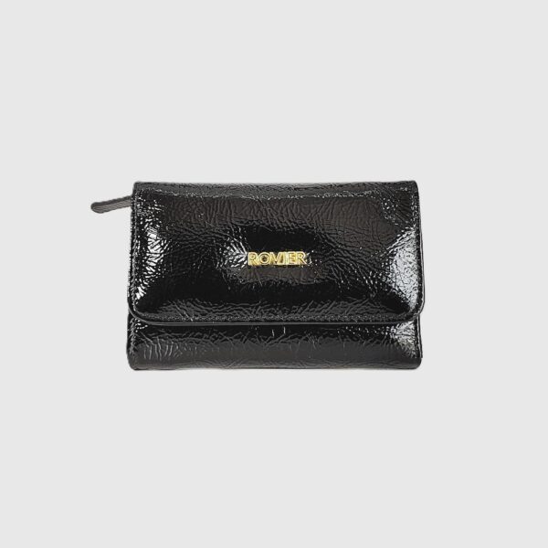billetera de cuero para mujer, billetera mediana de cuero, billetera con botón imán, billetera de mujer compacta, billetera con espacio para tarjetas, billetera cuero personalizada, billetera con cierre, billetera elegante mujer, billetera cuero ROVIER, billetera hecha en Bolivia, accesorio de cuero femenino, billetera grabado láser