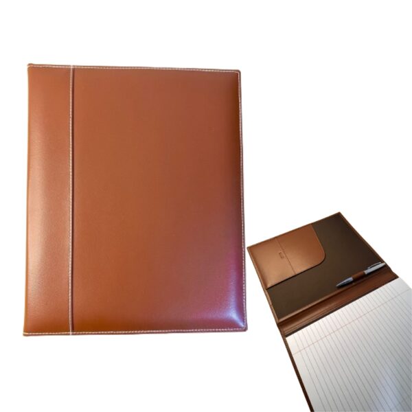 CARPETA PORTABLOCK DE CUERO, FOLDER, PADFOLIO,