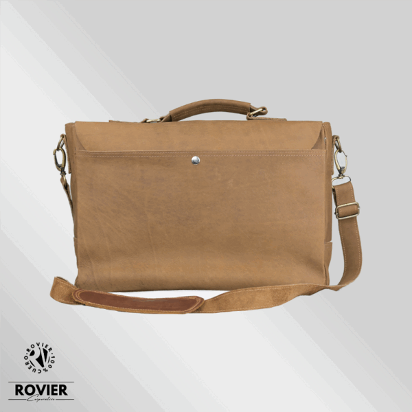 Maletín Atenas de cuero 40x30 cm | Maletín ejecutivo con bolsillos frontales y traseros | Pasador para carry-on | Cierre central y correa con hombrera | Maletín profesional de cuero para hombre | Ideal para oficina, viajes y uso diario | Diseño elegante y resistente