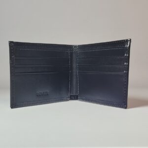 billetera de cuero para hombre, billetera compacta cuero, billetera con grabado láser, billetera regalo cuero, billetera ROVIER personalizada, billetera cuero Bolivia, billetera elegante para regalo.