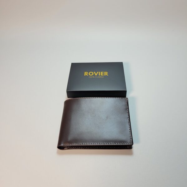 billetera de cuero para hombre, billetera de cuero, billetera de cuero amplia, billetera con monedero cierre, billetera personalizada cuero, billetera cuero con compartimentos, ROVIER billeteras, billetera regalo cuero Bolivia, billetera XL hombre cuero.