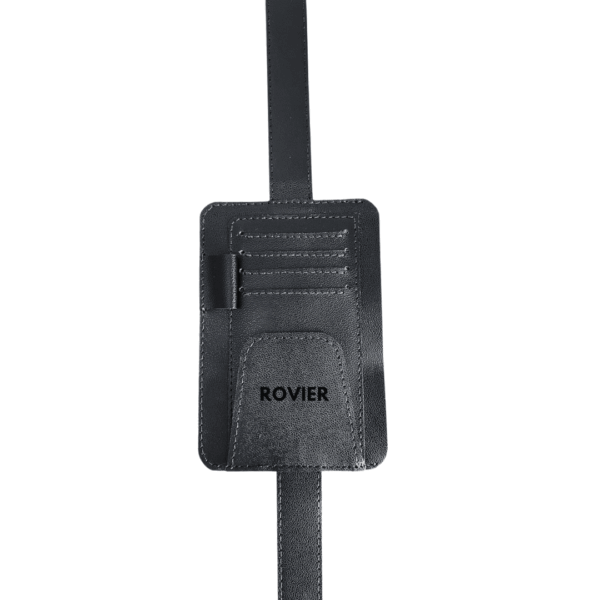 organizador de auto cuero, organizador visera auto, porta documentos para coche, organizador cuero personalizado, accesorio de cuero para auto, organizador para gafas y lapicero, organizador de viaje en auto, organizador de visera ROVIER, organizador con grabado láser, accesorio cuero auto Bolivia, regalo corporativo cuero, organizador para tarjetas en auto, organizador cuero con velcro