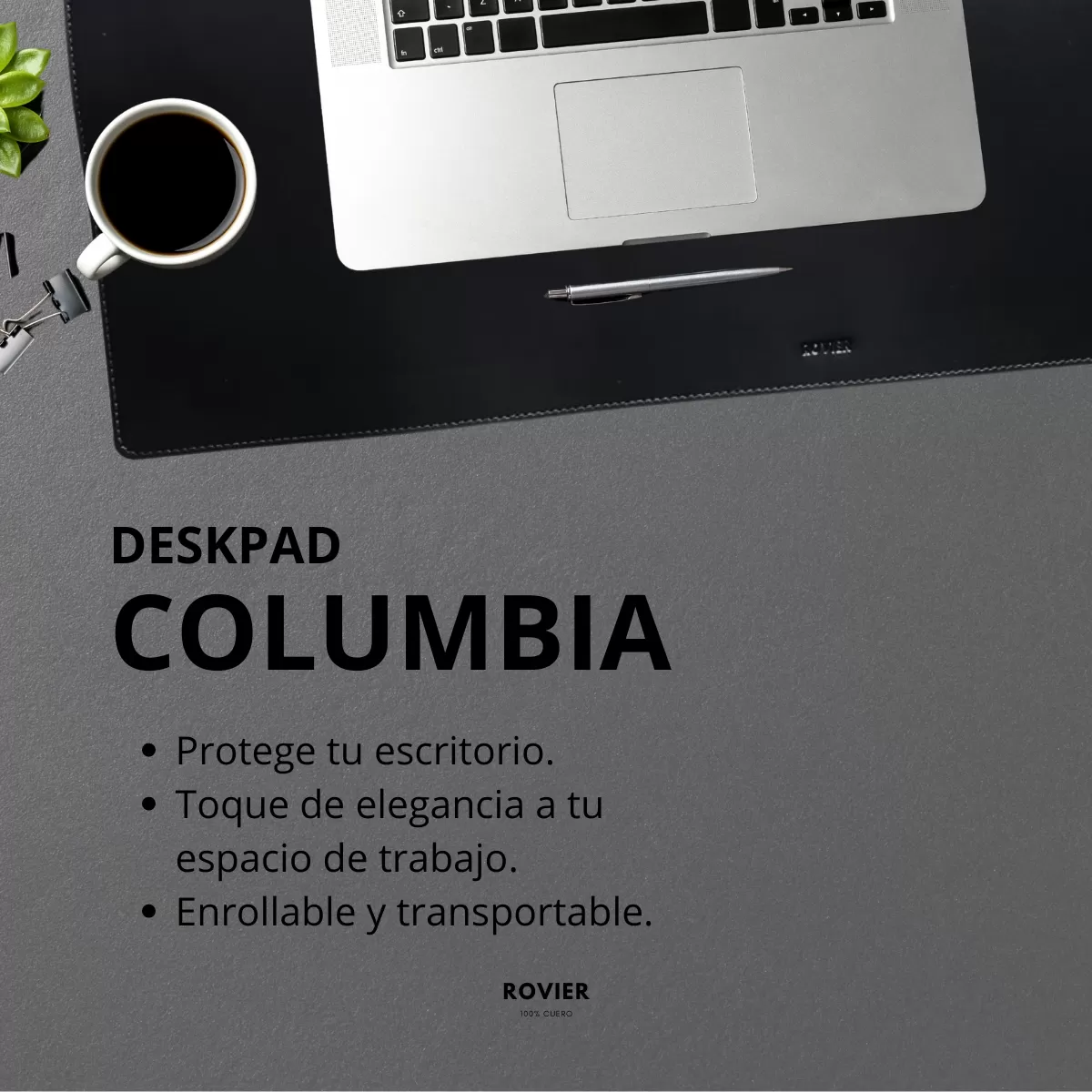 Deskpads de Escritorio Negro - Imagen 2