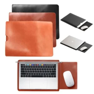 funda para laptop de cuero