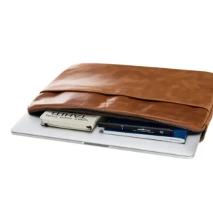 funda para laptop de cuero